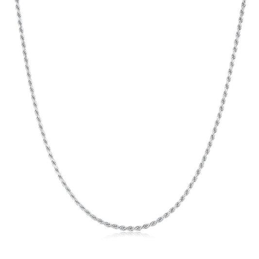 Ania Haie Silver Rope Twist Chain Necklace