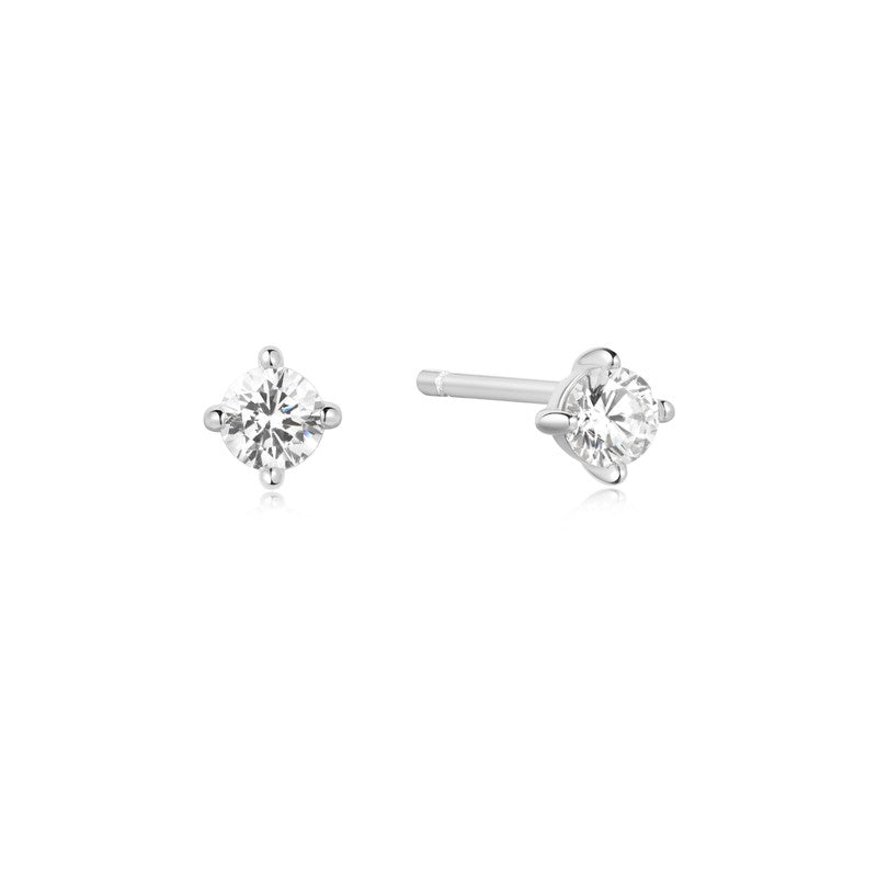 Ania Haie Silver Solitaire Studs
