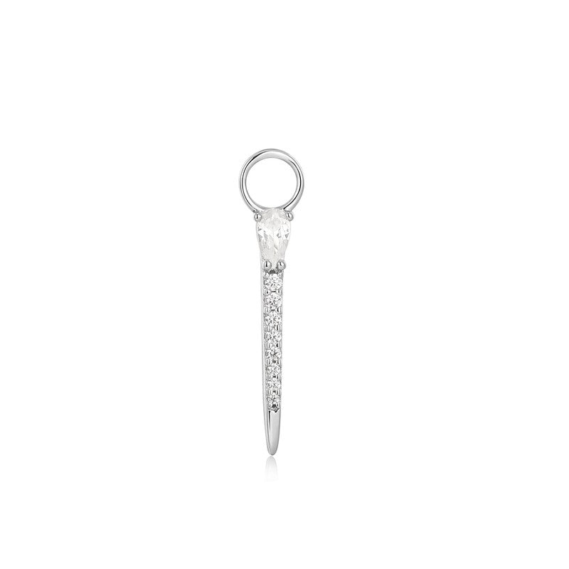 Ania Haie Silver Sparkle Bar Earring Charm