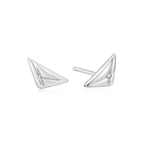 Ania Haie Silver Triangle Kiss Studs