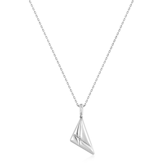 Ania Haie Silver Triangle Pendant Necklace