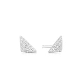 Ania Haie Silver Triangular Pave Studs