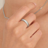 Ania Haie Smooth Twist Wide Band Ring