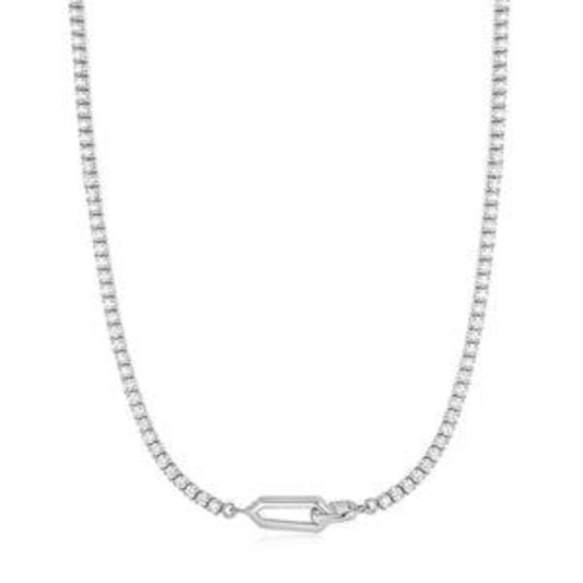 Ania Haie Sparkle Chain Interlock Necklace