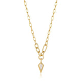 Ania Haie Sparkle Drop Pendant Chunky Chain Necklace