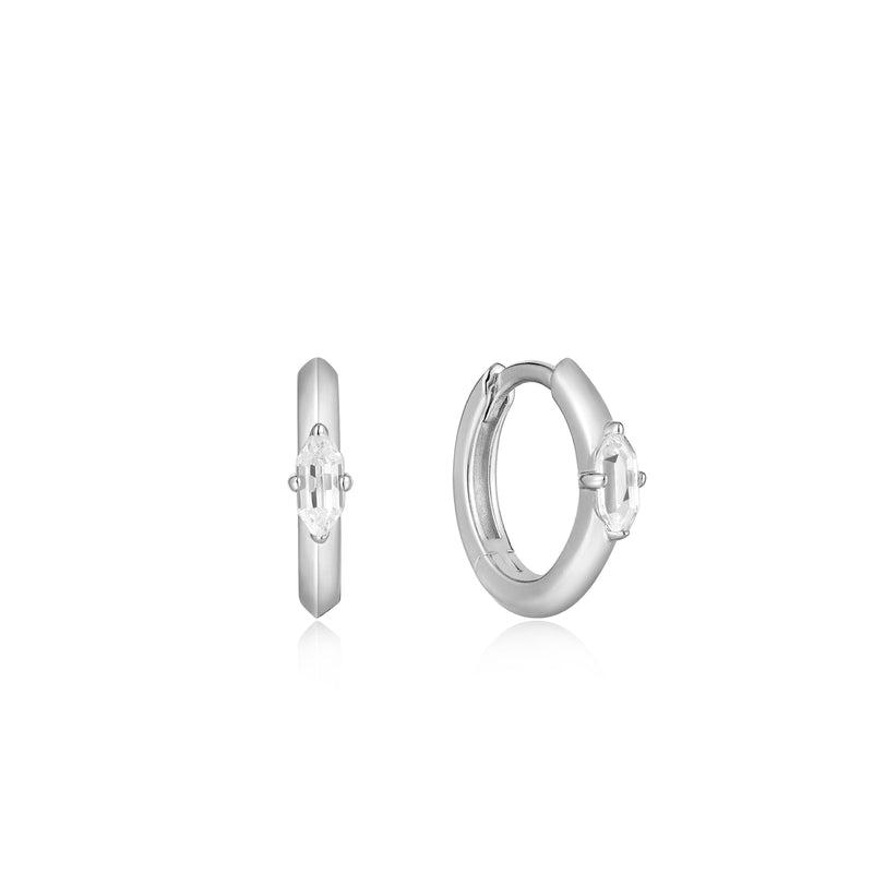 Ania Haie Sparkle Emblem Huggie Hoop Earrings