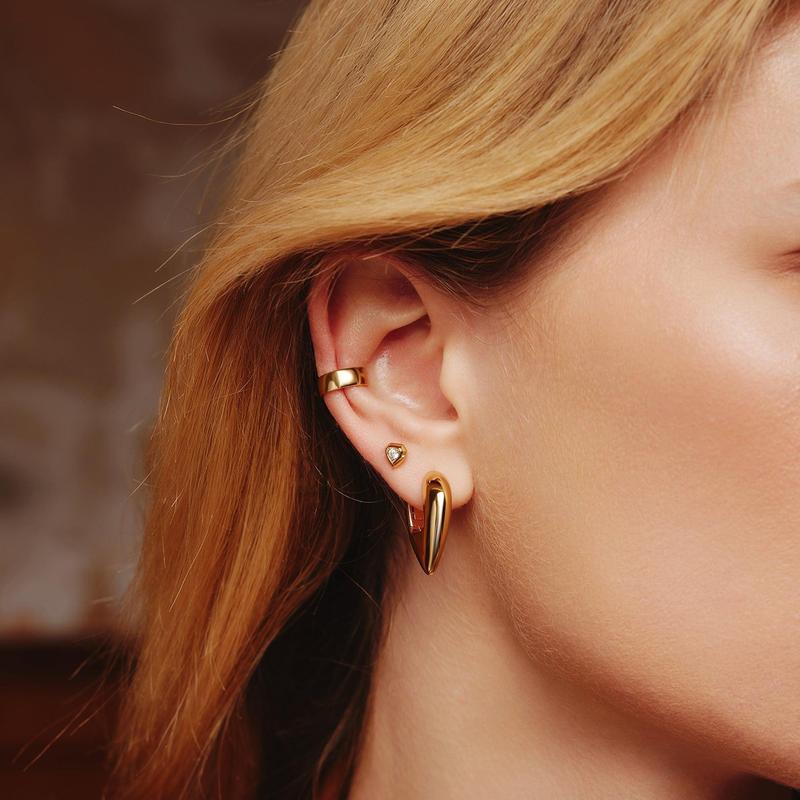Ania Haie Sparkling Shield Stud Earrings