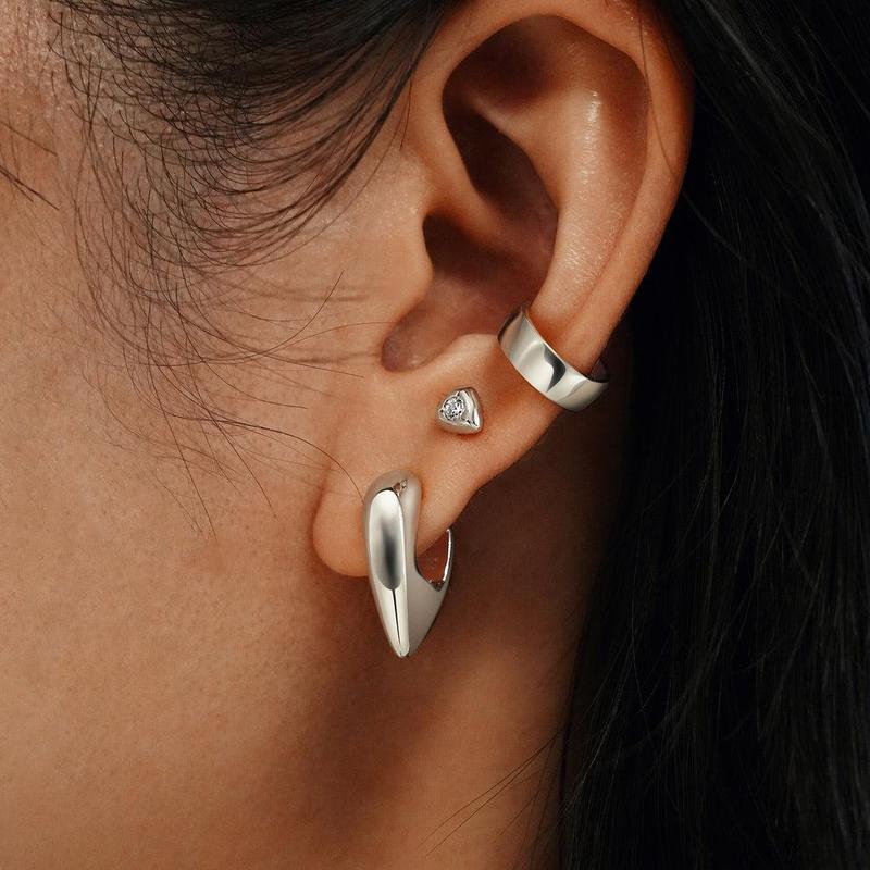Ania Haie Sparkling Shield Stud Earrings