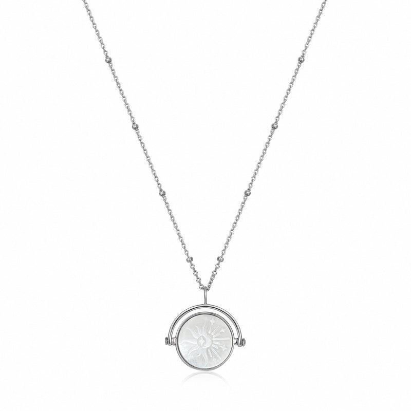 Ania Haie Sunbeam Emblem Silver Necklace