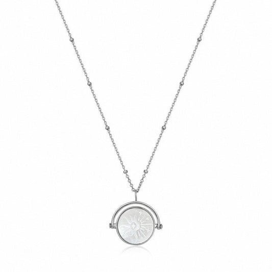 Ania Haie Sunbeam Emblem Silver Necklace
