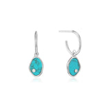 Ania Haie Tidal Turquoise Mini Hoop Earrings