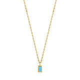 Ania Haie Turquoise Drop Pendant Gold Necklace