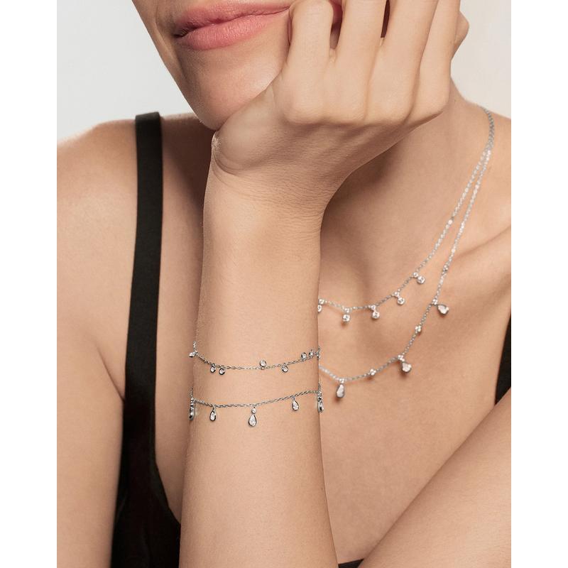 Ania Haie Wanderer Bezel-Set Droplet Station Bracelet