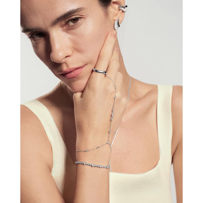Ania Haie Wanderer Bezel-Set Station Hand Chain