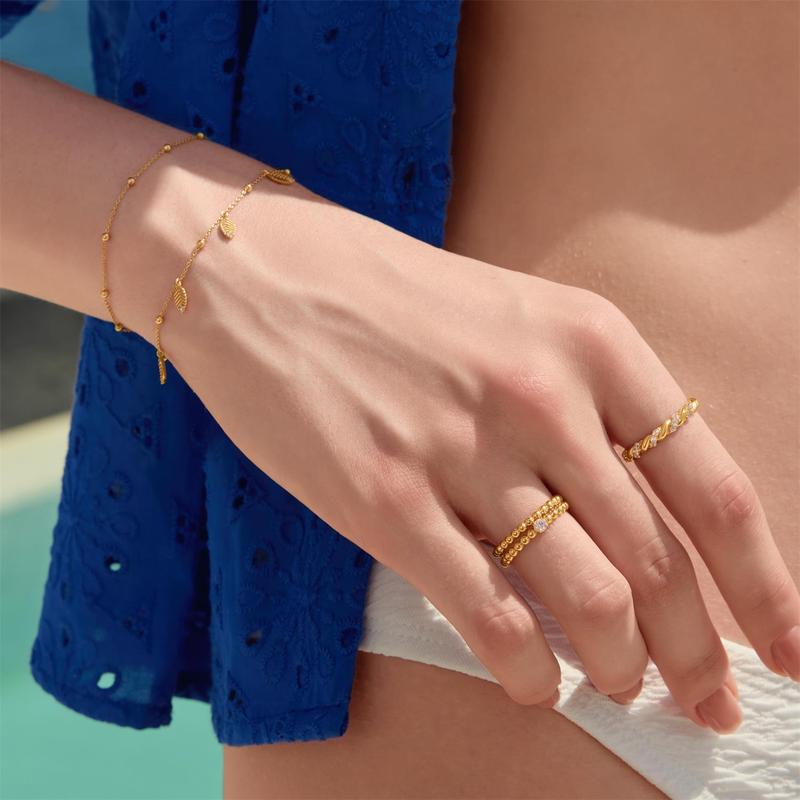 Ania Haie Yellow Gold CZ Bracelet with Extender