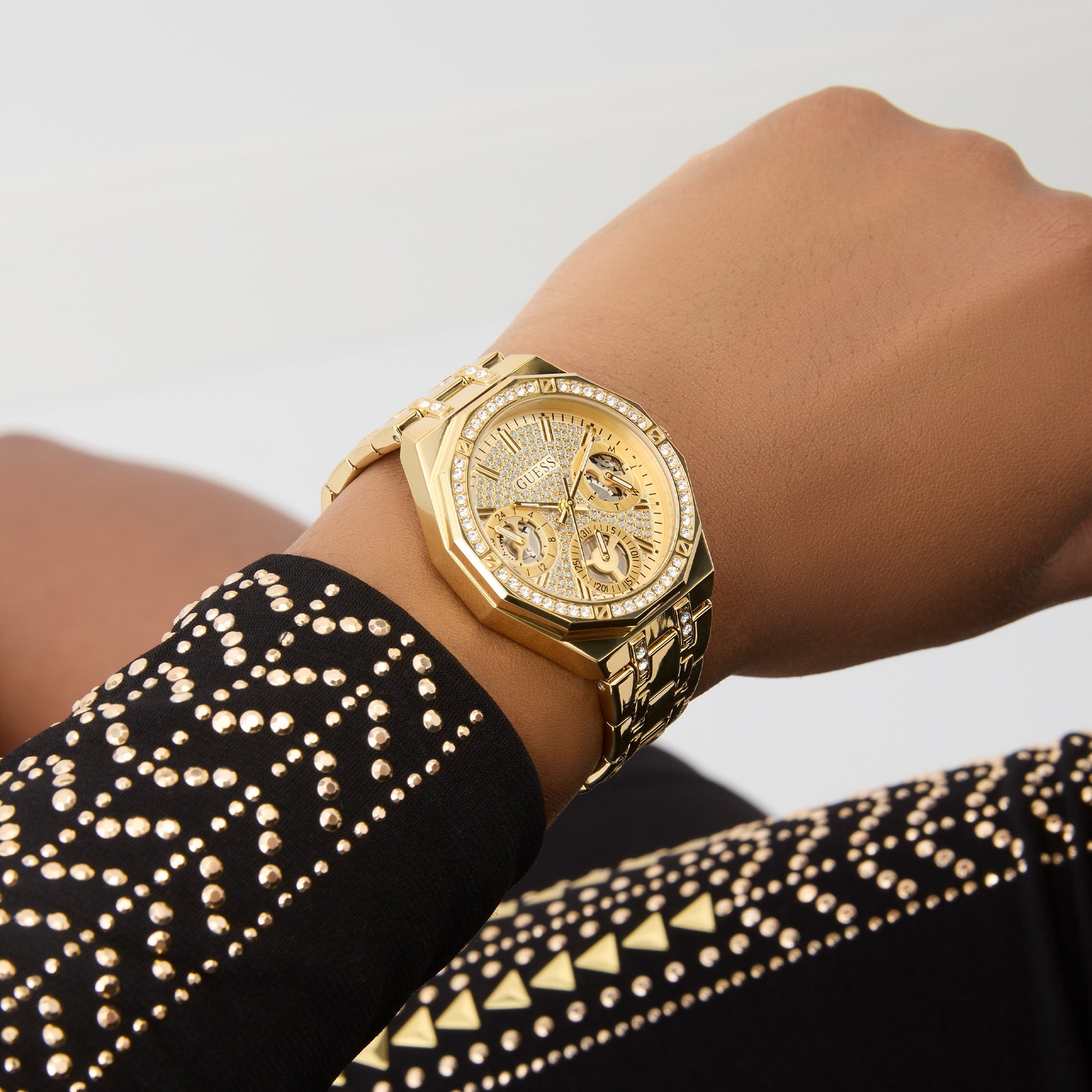 Guess Quinn Gold-Accent 36mm Quartz Women's Luxury Watch