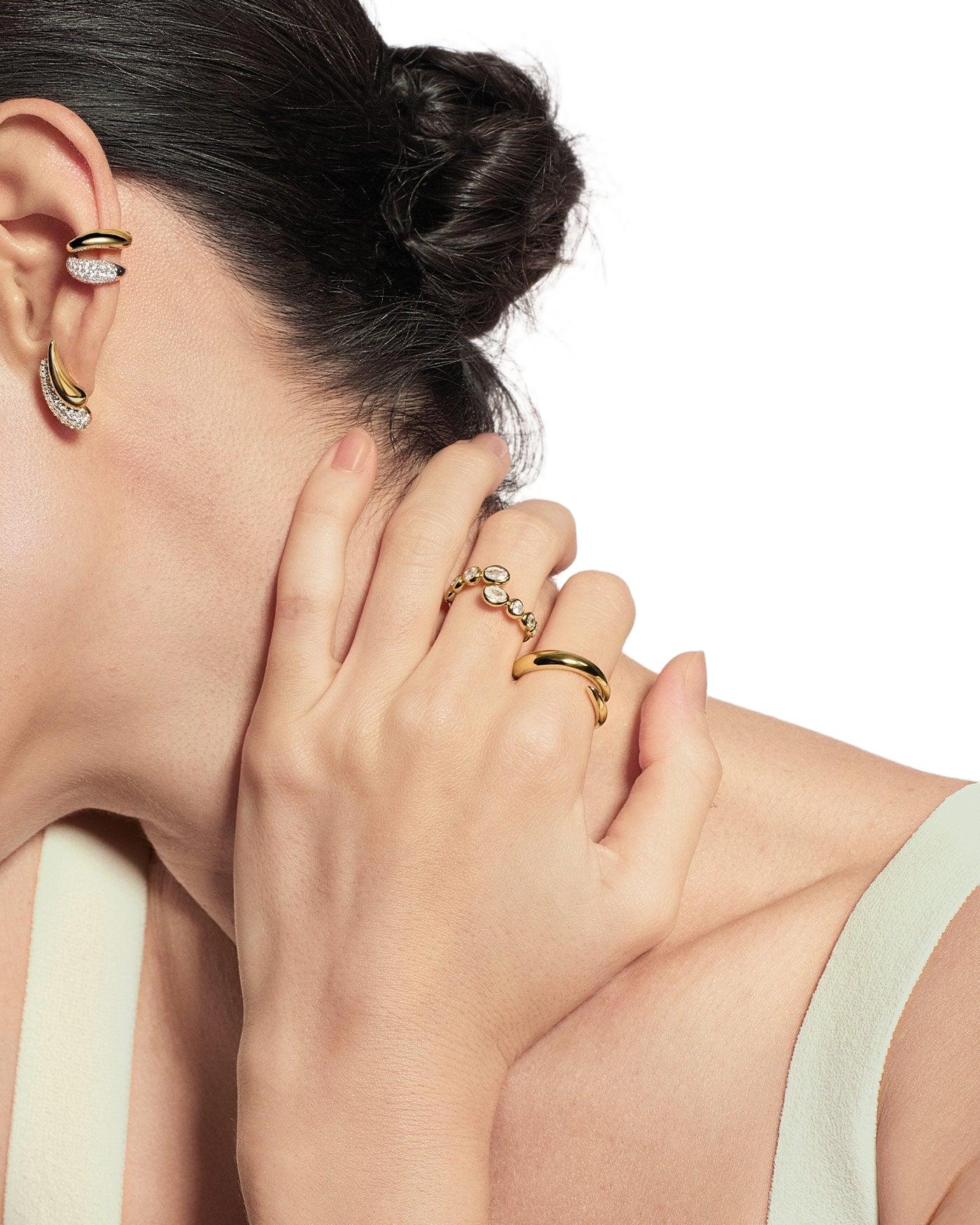 Ania Haie Gold Spiral Adjustable Ring