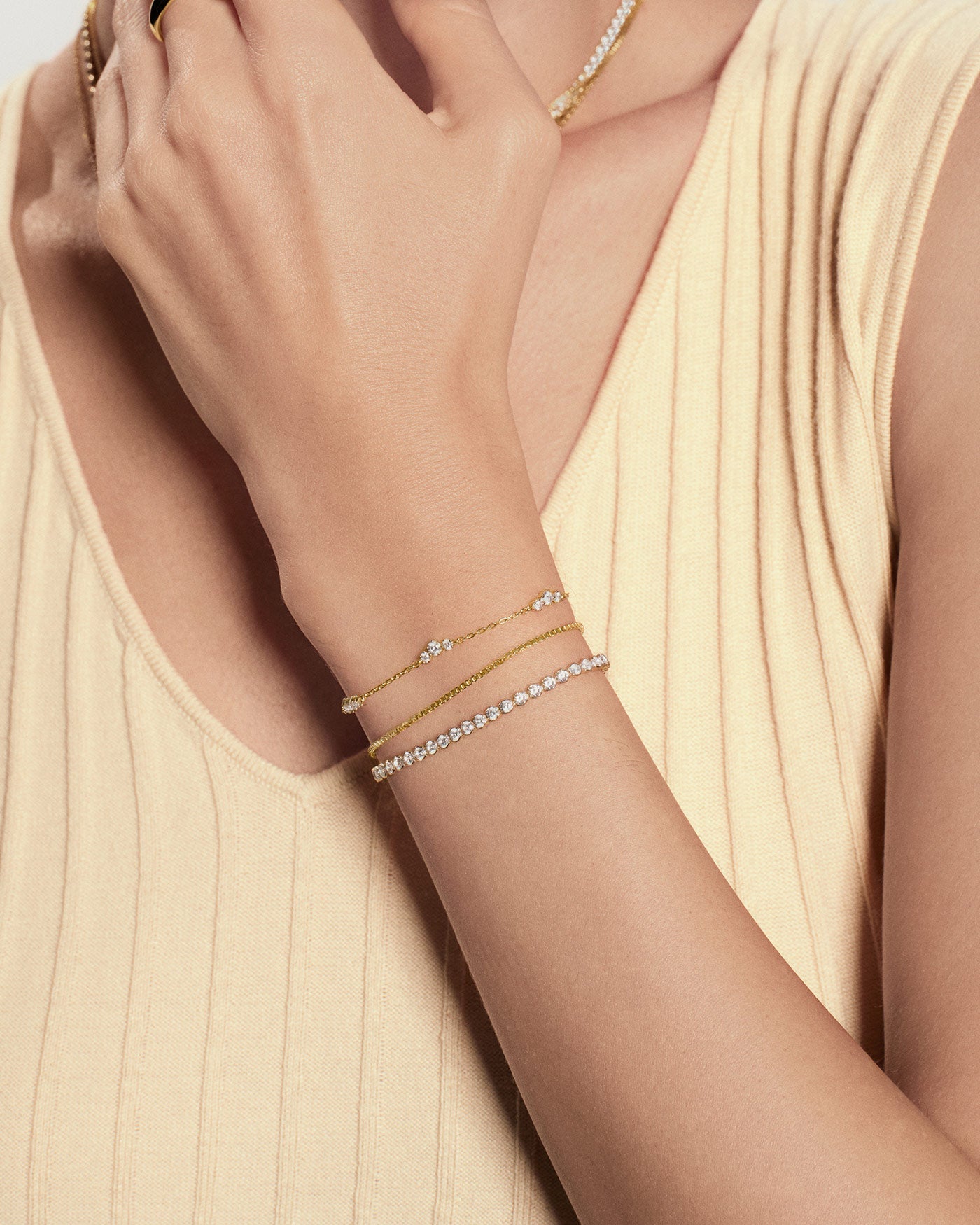 Ania Haie Gold Cluster Station Bracelet