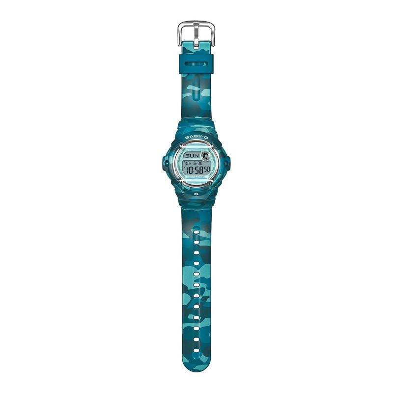 BABY-G BG-169CM-2 Camouflage Digital Watch Blue Green