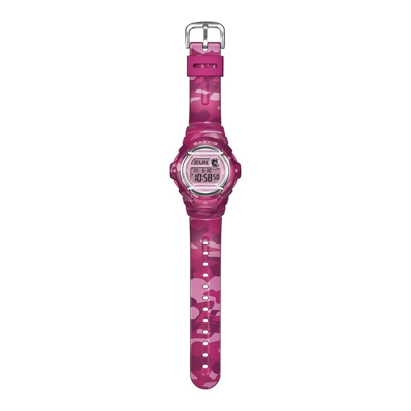 BABY-G BG-169CM-4 Digital Watch Pink Camouflage Resin