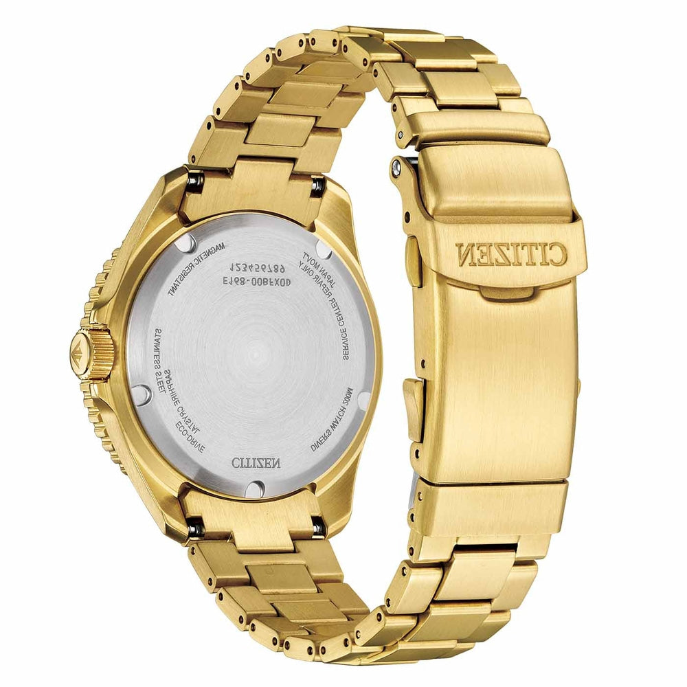 Citizen Promaster Eco-Drive Gold-Tone Diver Watch with Green Dial