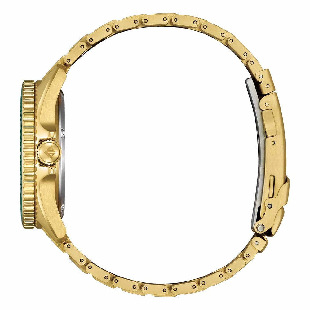 Citizen Promaster Eco-Drive Gold-Tone Diver Watch with Green Dial