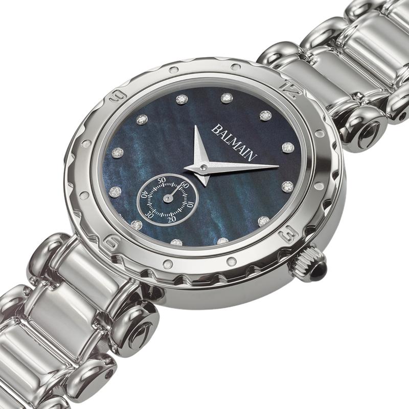 Balmain Balmainia Quartz Watch Black Mother of Pearl Dial