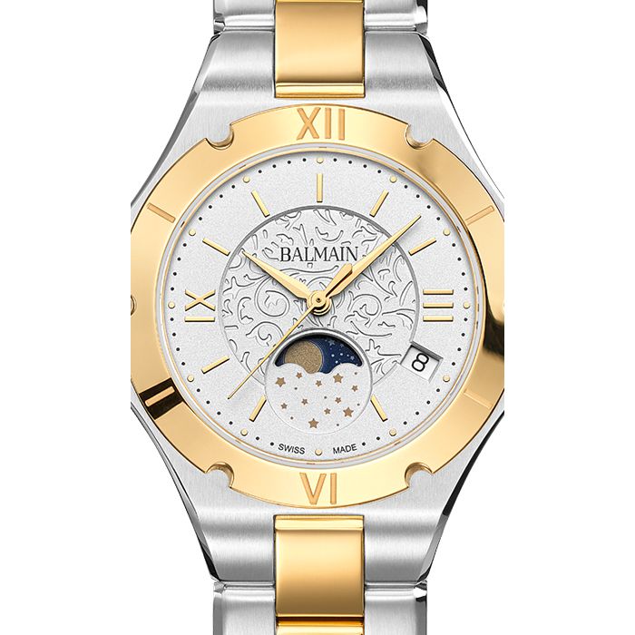 Balmain 'Be Balmain' Moon-Phase Two-Tone Watch B45923912