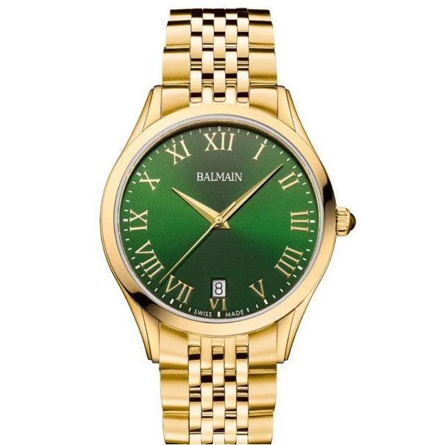 Balmain Classic R Gent Quartz Watch Green Dial