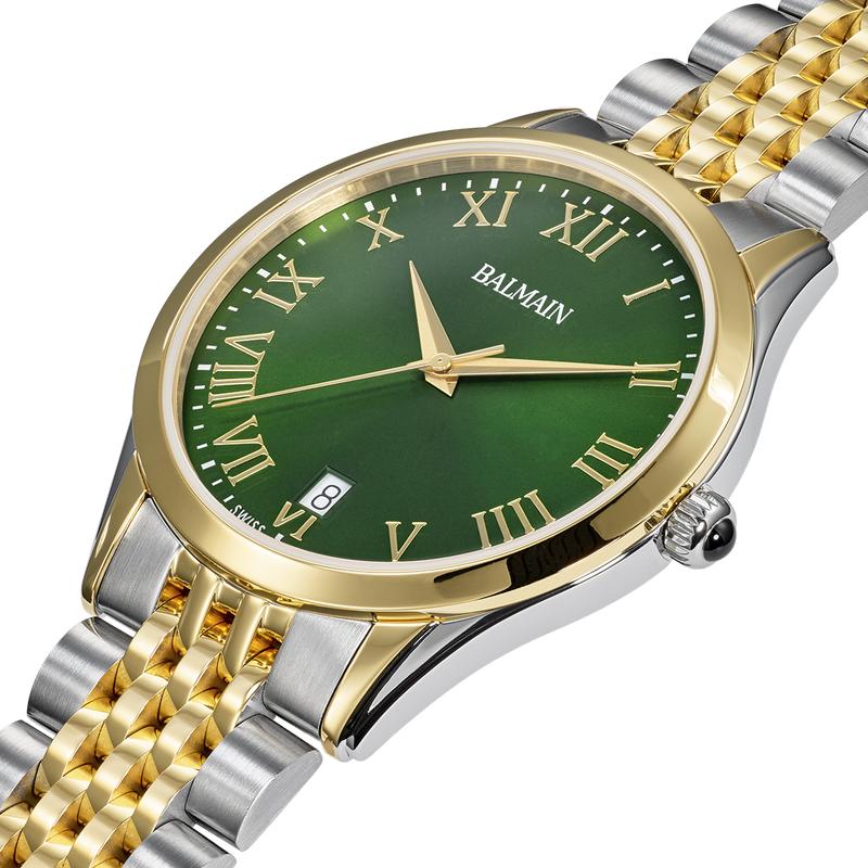Balmain Classic R Gent Quartz Watch Green Dial