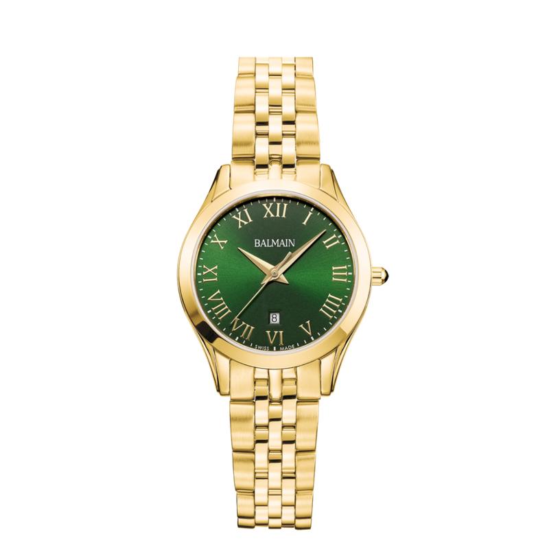 Balmain Classic R Quartz Watch Green Dial