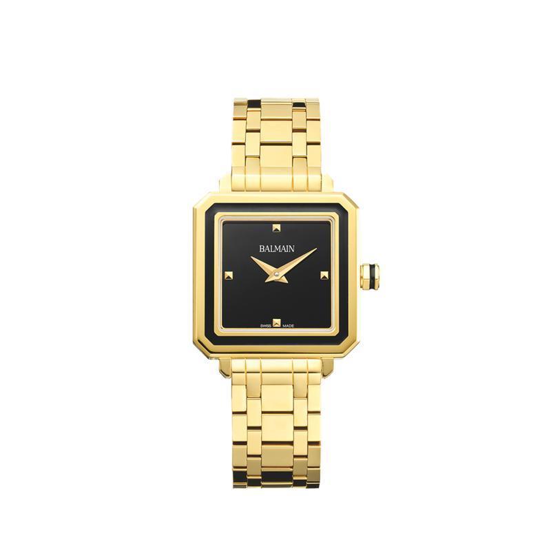 Balmain Eirini Square Quartz Watch Black Dial