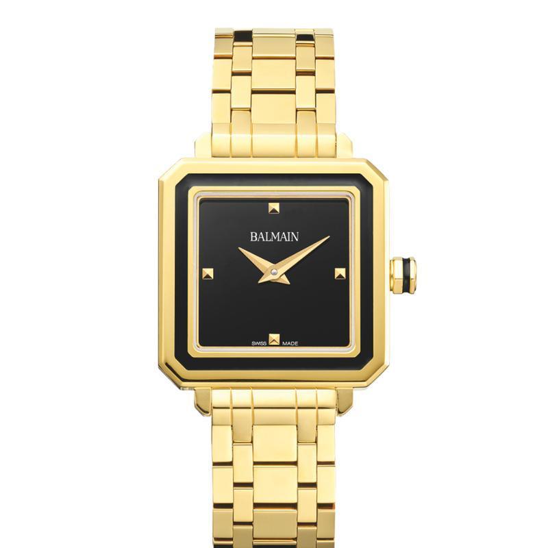 Balmain Eirini Square Quartz Watch Black Dial