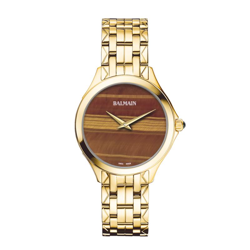 Balmain Flamea Quartz Watch Tiger's Eye Dial