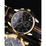 Balmain Madigral Chrono Black and Gold Nato Strap B74803164