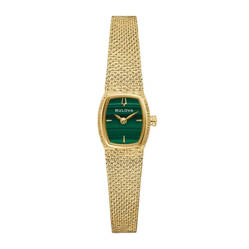 Bulova Goddess of Time Malachite Women’s Luxury Stainless Steel Watch