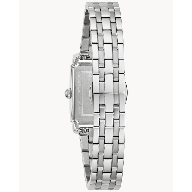 Bulova Sutton Women's Elegant Diamond Gray Dial Stainless Steel Quartz Watch