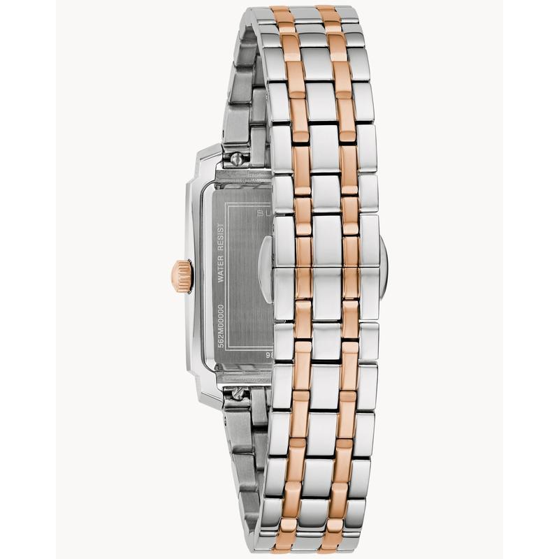 Bulova Sutton Women's Two-Tone Stainless Steel Rectangular Quartz Watch