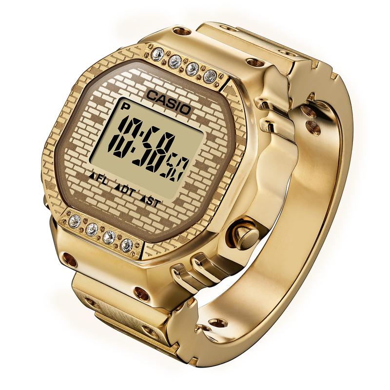 CASIO CRW-001JB-9 J Balvin Collaboration Digital Ring Watch Gold