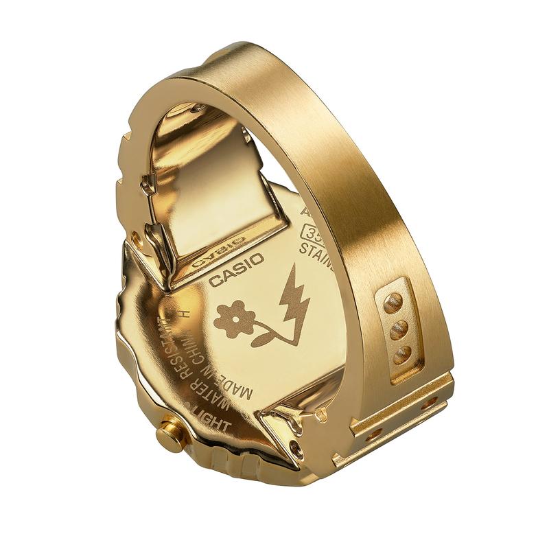 CASIO CRW-001JB-9 J Balvin Collaboration Digital Ring Watch Gold