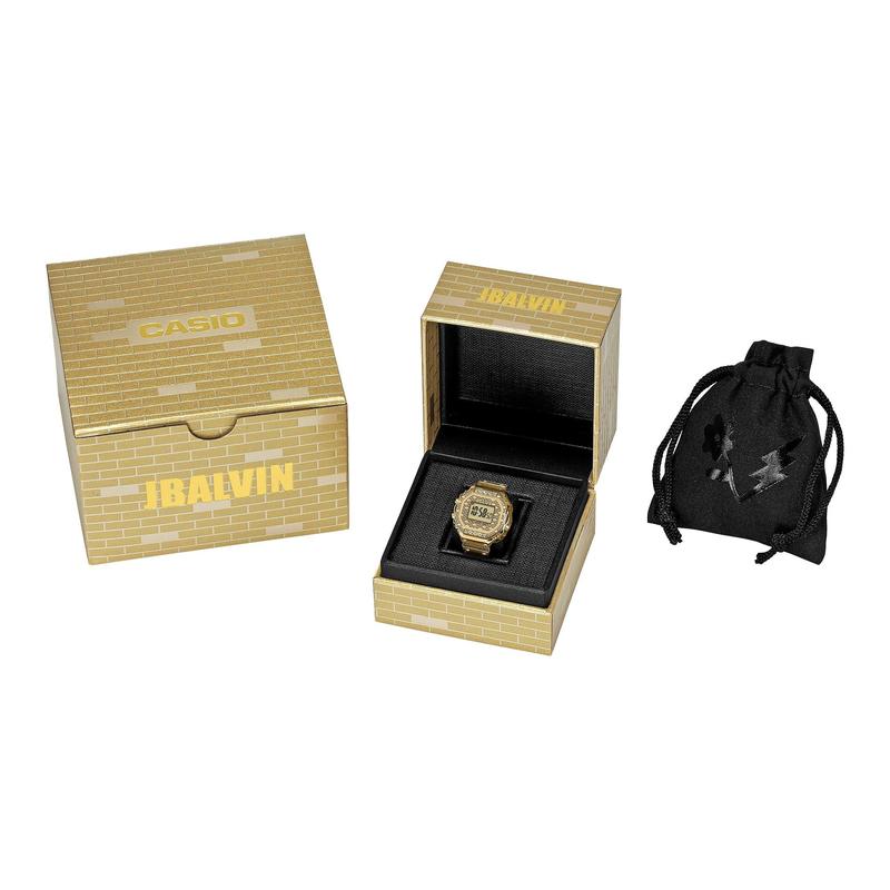 CASIO CRW-001JB-9 J Balvin Collaboration Digital Ring Watch Gold