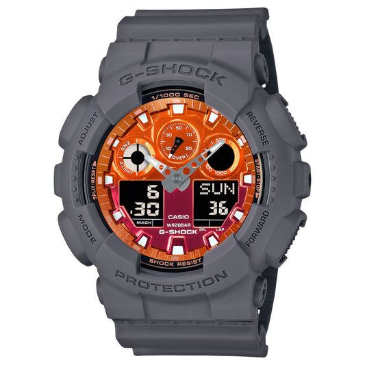 CASIO G-SHOCK ANALOG-DIGITAL - GA-100FL-8ADR