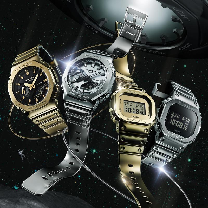 CASIO G-SHOCK G-STEEL FINE METALLIC SERIES - GM-2100YMG-9ADR