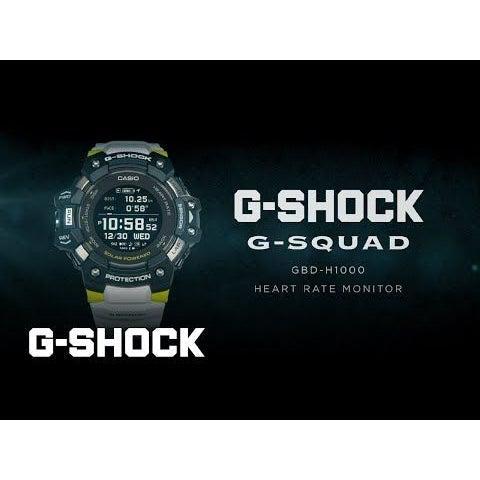 CASIO G-SHOCK MENS 200M G-SQUAD HEART REATE AND GPS - GBD-H1000-1DR