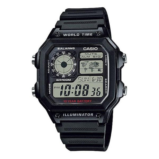 CASIO STANDARD COLLECTION MENS 100M - AE-1200WH-1AVDF