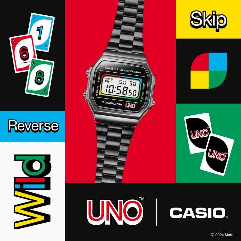 CASIO VINTAGE UNO COLLABORTATION DIGITAL WATCH - A168WEUC-1ADR