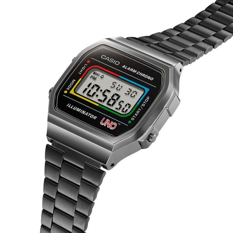 CASIO VINTAGE UNO COLLABORTATION DIGITAL WATCH - A168WEUC-1ADR