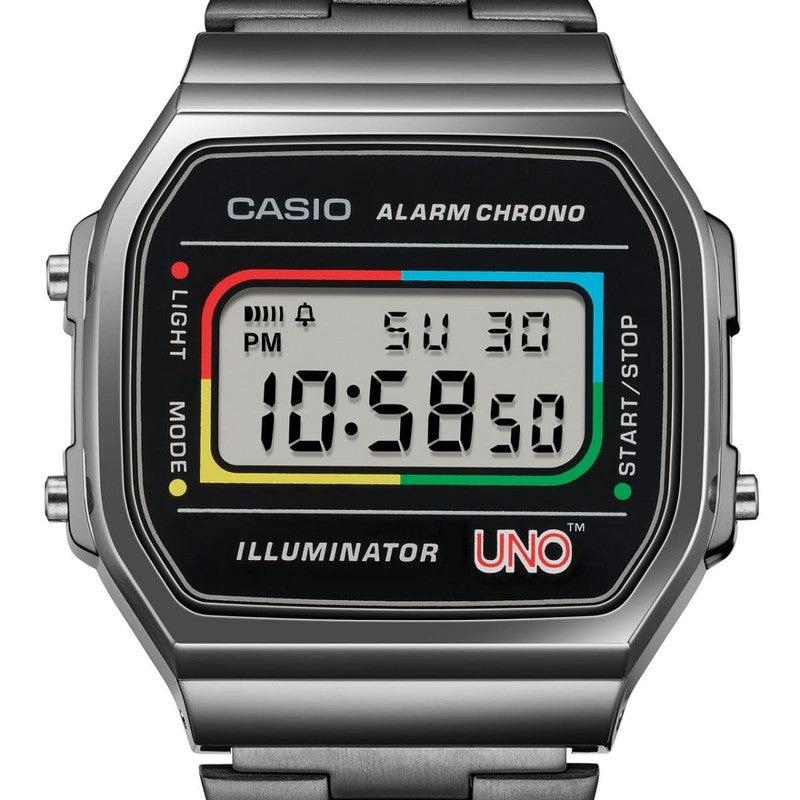 CASIO VINTAGE UNO COLLABORTATION DIGITAL WATCH - A168WEUC-1ADR