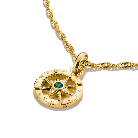 THOMAS SABO Charm Club Connect Compass Gold Charm