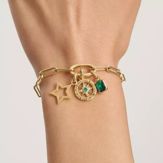 THOMAS SABO Charm Club Connect Compass Gold Charm